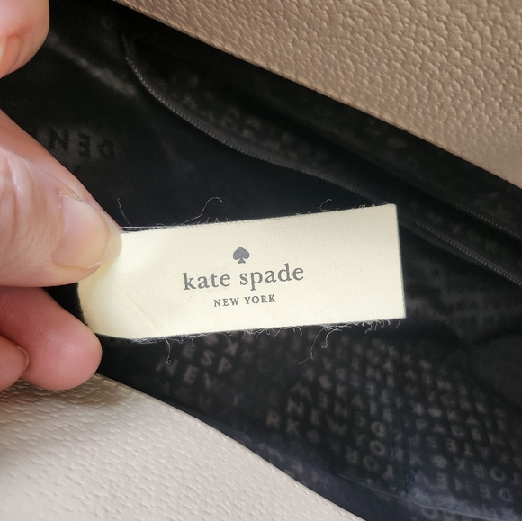 Gorgeous Cream And Black Kate Spade Grand Street Lydia Tote Purse With Side Bags - Picture 8 of 17